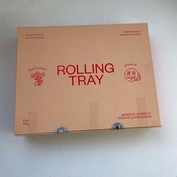 NWT Sackville & Co Pink Jelly Rolling Tray - Picture 5 of 11